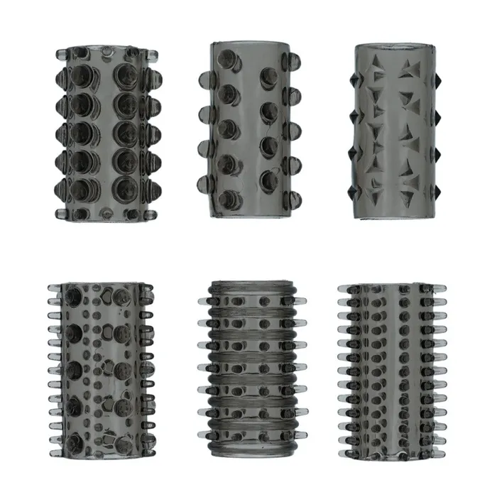 ToyJoy Anal Set of penis thickeners Power 6 pcs half black colour