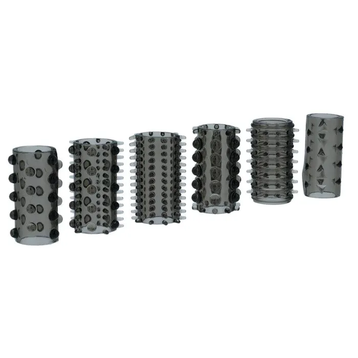 ToyJoy Anal Set of penis thickeners Power 6 pcs half black colour