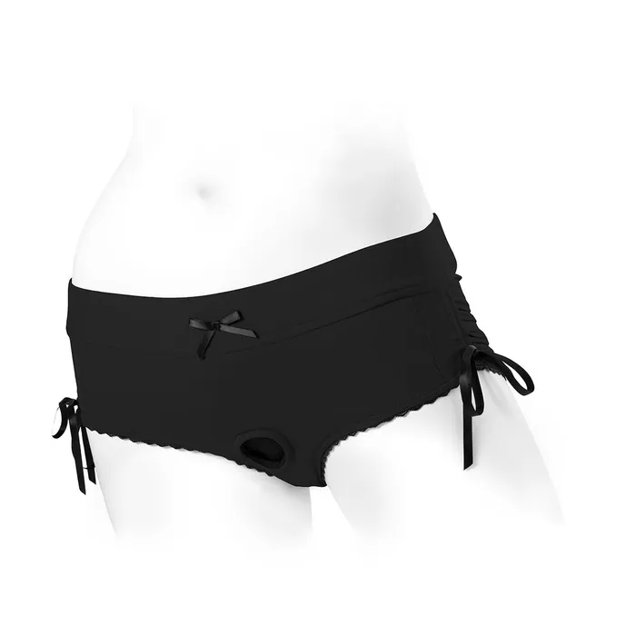 Spareparts Sasha Harness BlkBlk Nylon Small SpareParts Female Sex Toys