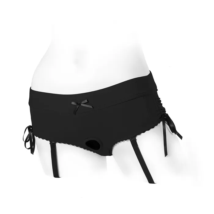 Spareparts Sasha Harness BlkBlk Nylon Small SpareParts Female Sex Toys