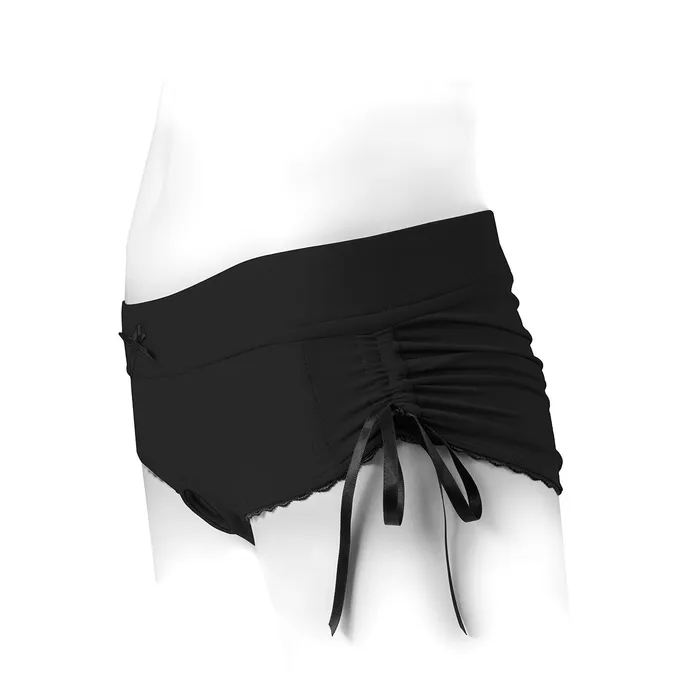 Spareparts Sasha Harness BlkBlk Nylon Small SpareParts Female Sex Toys