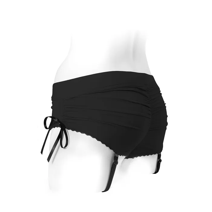 Spareparts Sasha Harness BlkBlk Nylon Small SpareParts Female Sex Toys