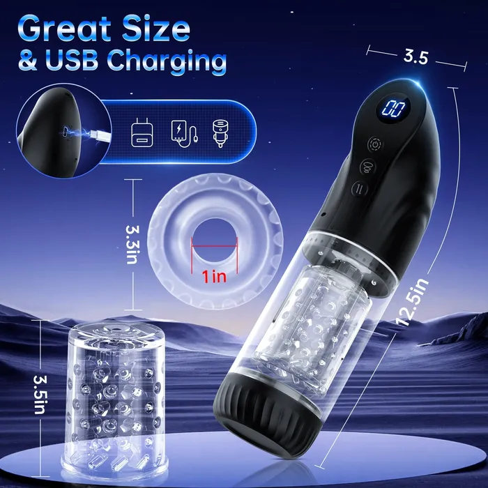 Sohimi Male Sex Toys 3 in 1 Automatic Male Masturbator with LCD Dsiplay Male Sex Toy Sohimi Male Sex Toys 3 in 1 Automatic Male Masturbator with LCD Dsiplay Male Sex Toy