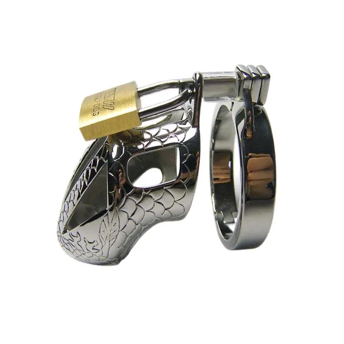 CHASTITY CAGE CO The Dragon Tamer Metal Chastity Device 197 inches long Male Sex Toys
