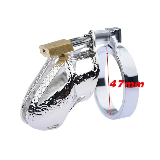 CHASTITY CAGE CO The Dragon Tamer Metal Chastity Device 197 inches long Male Sex Toys