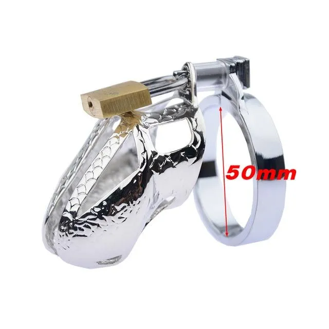 CHASTITY CAGE CO The Dragon Tamer Metal Chastity Device 197 inches long Male Sex Toys
