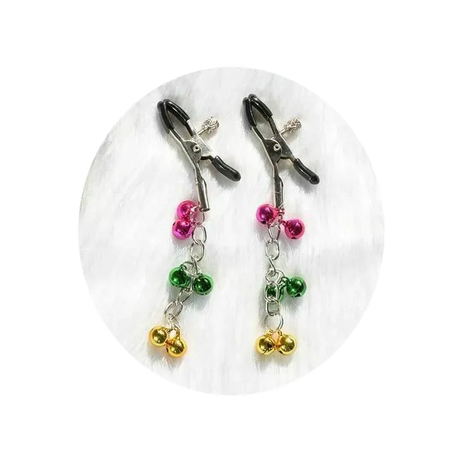 Nipple Clitoral Toys Christmas Bells Nipple Clamps Adjustable Breast Clips Bdsm Bondage Restraints House of Dasein Couples
