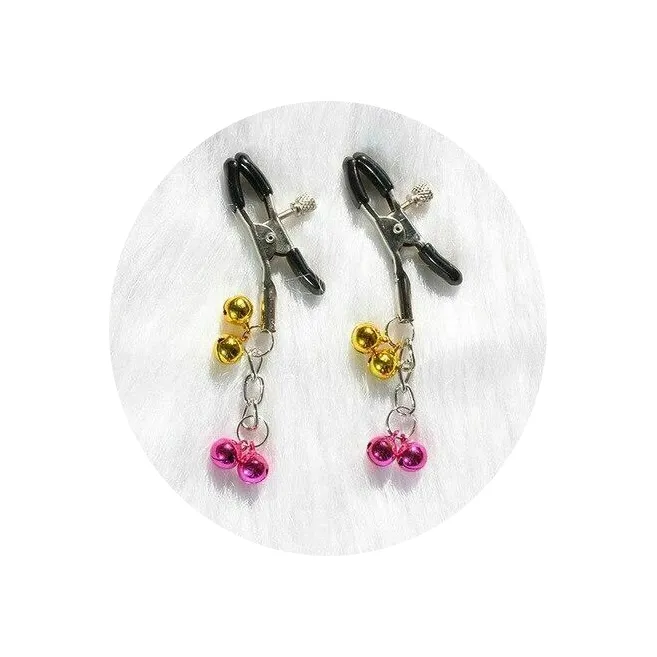 Nipple Clitoral Toys Christmas Bells Nipple Clamps Adjustable Breast Clips Bdsm Bondage Restraints House of Dasein Couples
