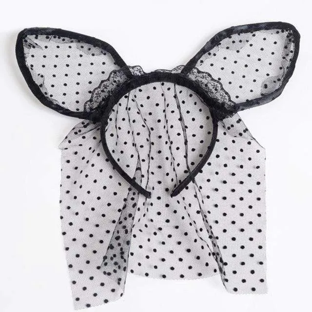Playmate Fantasy Lace Bunny Mask CHASTITY CAGE CO Female Sex Toys