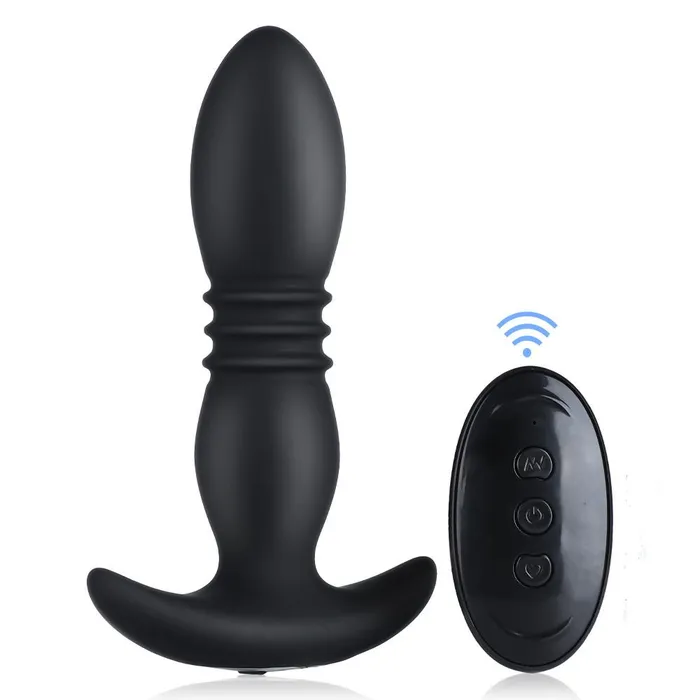 Male Sex Toys Butt Plug Filling Telescoping Vibrating with Remote Control Sxo Toy Shop