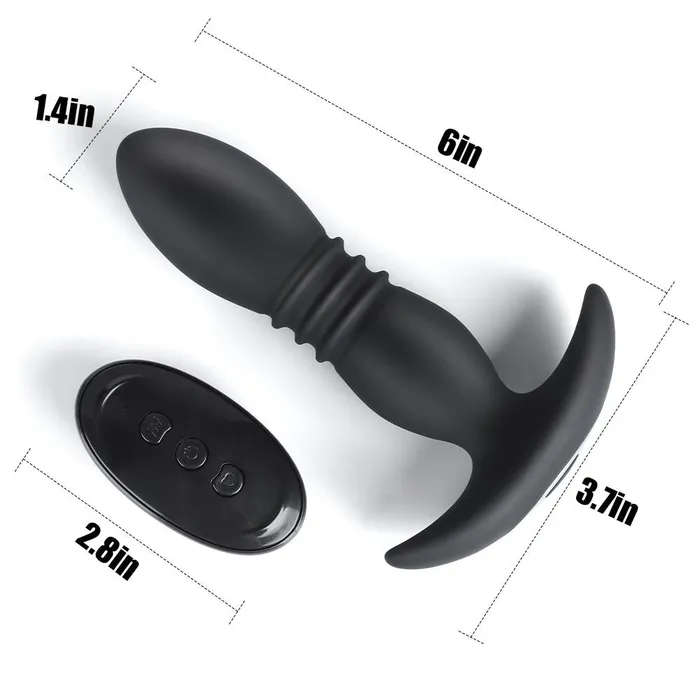 Male Sex Toys Butt Plug Filling Telescoping Vibrating with Remote Control Sxo Toy Shop