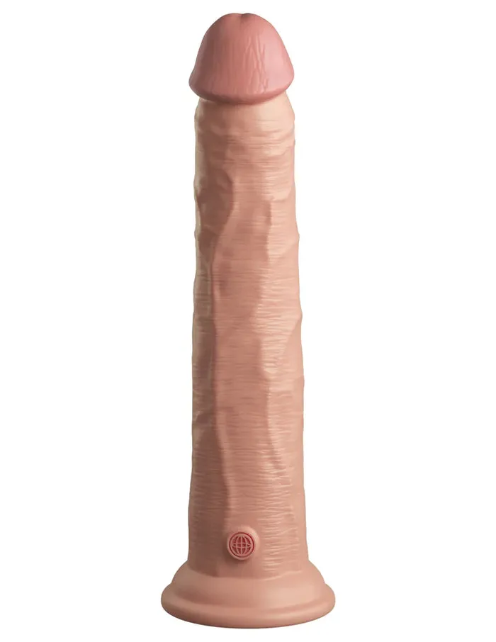 Pipedream Female Sex Toys King Cock Elite 10 in Dual Density Silicone Realistic Dildo