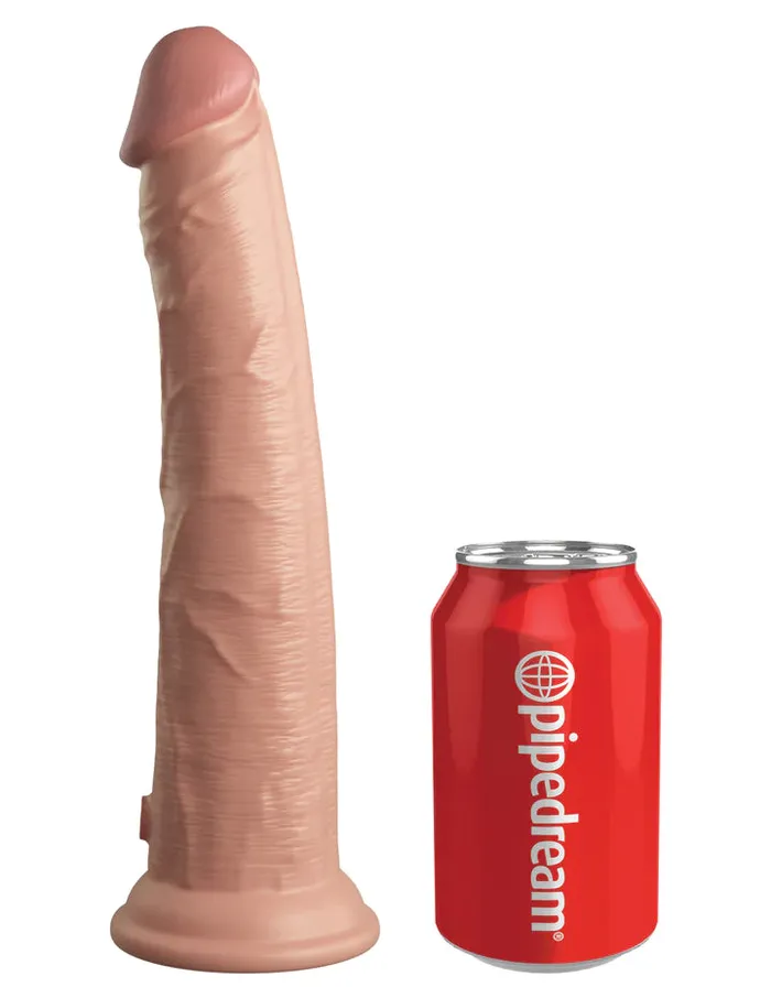 Pipedream Female Sex Toys King Cock Elite 10 in Dual Density Silicone Realistic Dildo