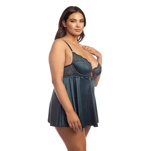 Couples Oh La La Cheri Diana Satin Lace Babydoll Wring Keyhole Detail Reflecting Pond Couples Oh La La Cheri Diana Satin Lace Babydoll Wring Keyhole Detail Reflecting Pond
