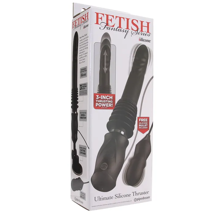 Fetish Fantasy Ultimate Silicone Thruster in Black Pipedream Female Sex Toys