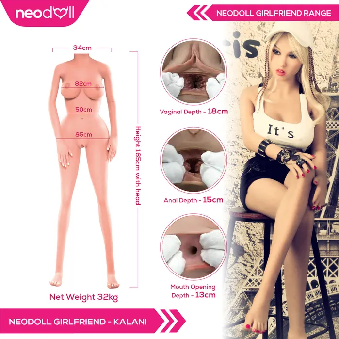 Male Sex Toys Neodoll Neodoll Girlfriend Kalani Realistic Sex Doll 158cm Tan