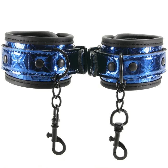 Vibrators XGen WhipSmart Deluxe Universal Buckle Cuffs in Blue