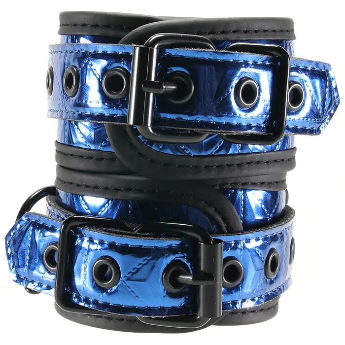 Vibrators XGen WhipSmart Deluxe Universal Buckle Cuffs in Blue Vibrators XGen WhipSmart Deluxe Universal Buckle Cuffs in Blue