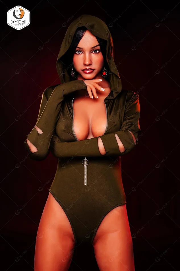 XY Doll Male Sex Toys XYDoll Alma Silicone TPE Hybrid Sex Doll Gel Breast 170cm Tan