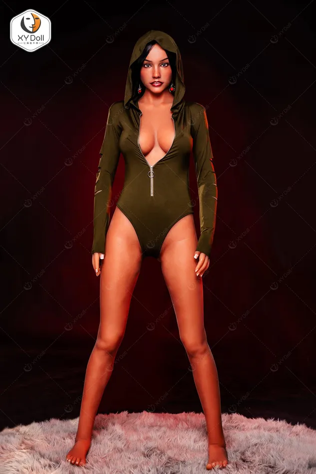 XY Doll Male Sex Toys XYDoll Alma Silicone TPE Hybrid Sex Doll Gel Breast 170cm Tan