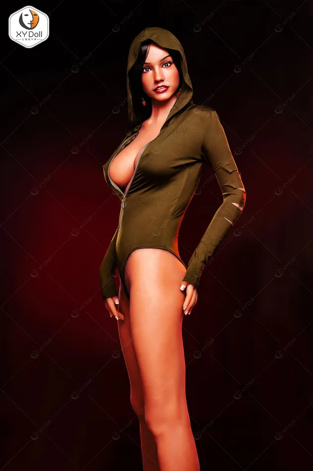 XY Doll Male Sex Toys XYDoll Alma Silicone TPE Hybrid Sex Doll Gel Breast 170cm Tan