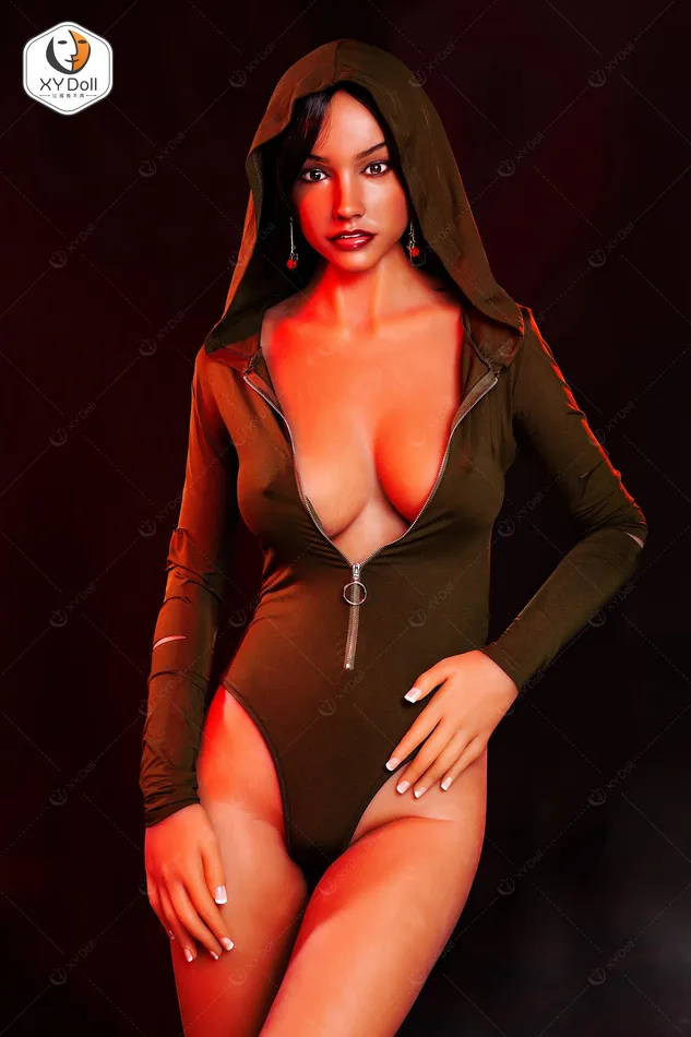 XY Doll Male Sex Toys XYDoll Alma Silicone TPE Hybrid Sex Doll Gel Breast 170cm Tan
