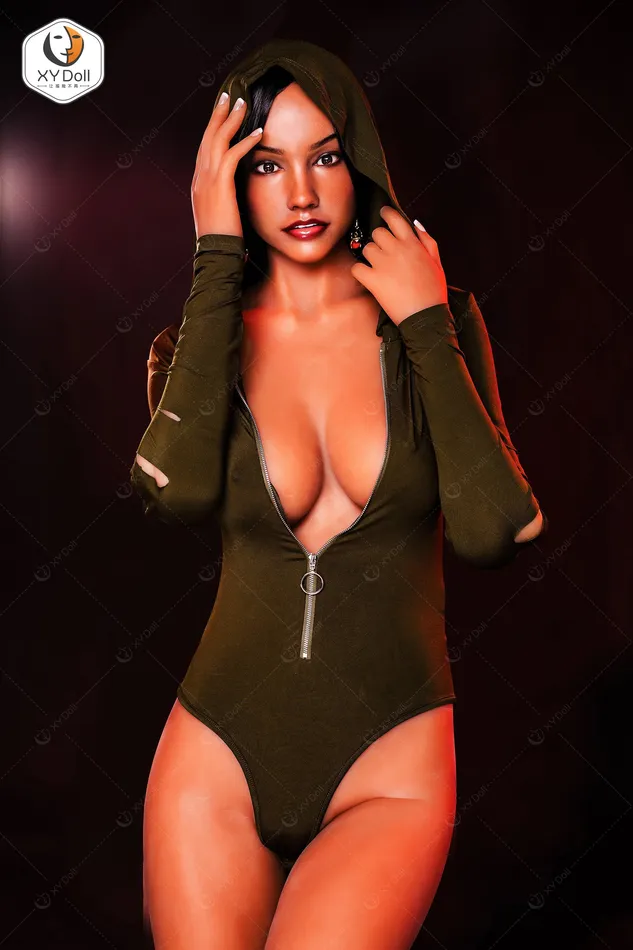 XY Doll Male Sex Toys XYDoll Alma Silicone TPE Hybrid Sex Doll Gel Breast 170cm Tan
