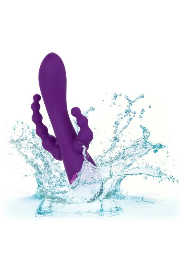 Cal Exotics California Dreaming Long Beach Bootylicious Triple Vibrator Purple Cal Exotics Vibrators