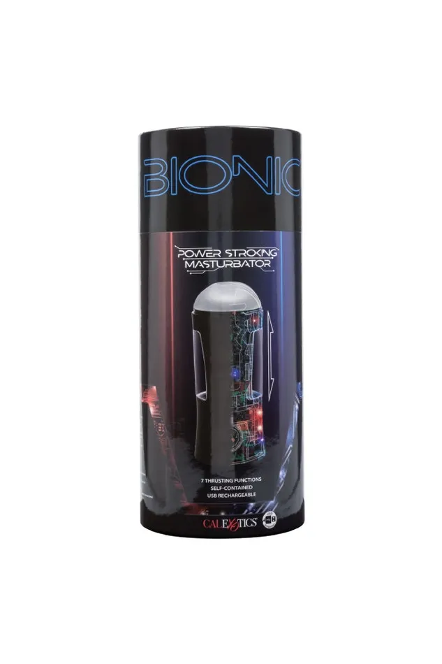 Cal Exotics Male Sex Toys Cal Exotics Bionic Power Stroking Masturbator BlackFrost