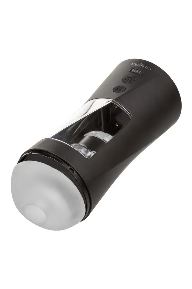 Cal Exotics Male Sex Toys Cal Exotics Bionic Power Stroking Masturbator BlackFrost