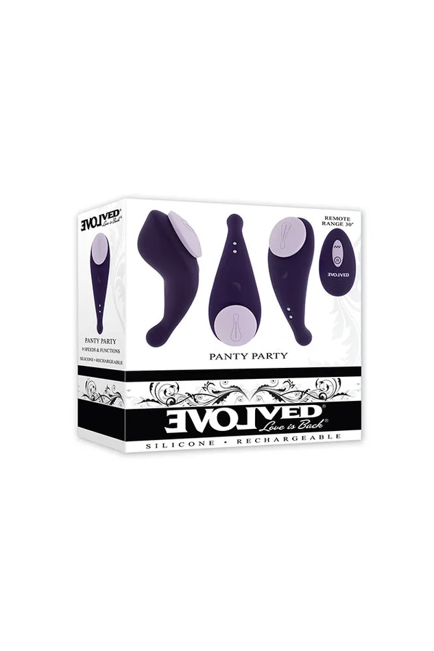 Evolved Vibrators Evolved Panty Party Remote Controlled Panty Vibrator Purple