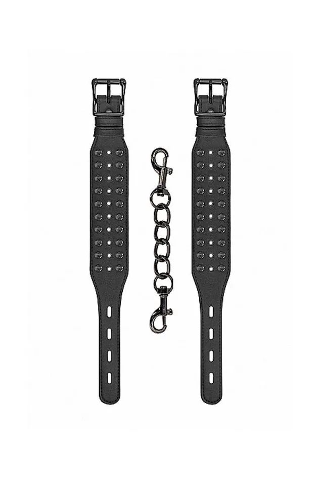 Shots Toys Couples Ouch by Shots Toys Spiked Ankle Cuffs Black
