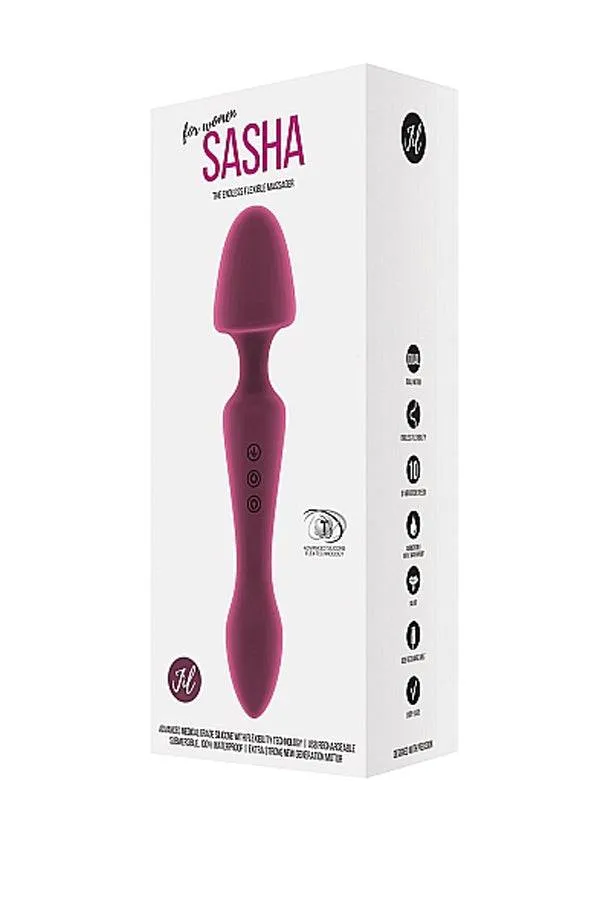 Vibrators Shots Toys Shots Toys Sasha Double Ended Vibrator Purple