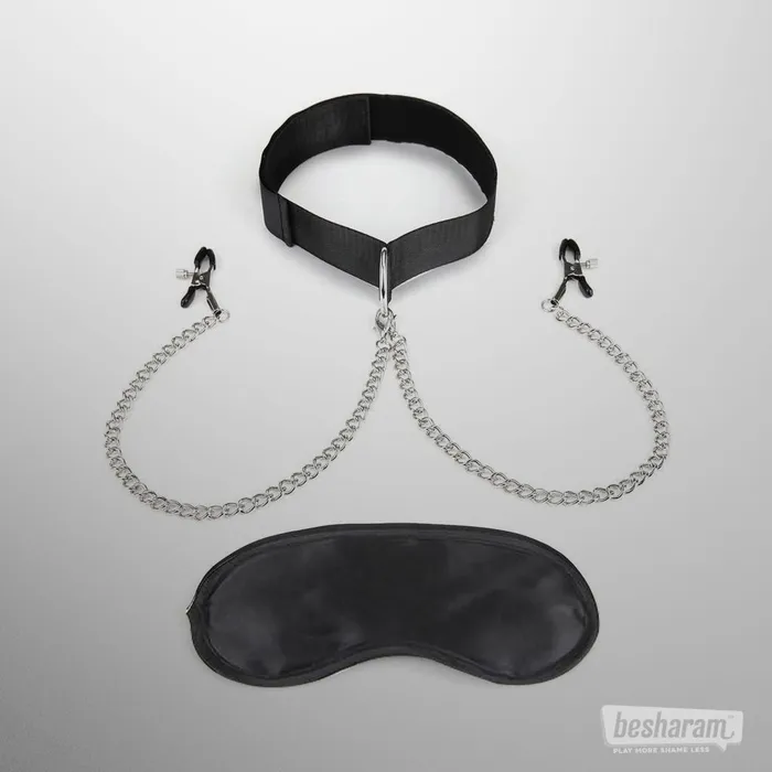 Couples Lux Fetish Lux Fetish Collar And Nipple Clips