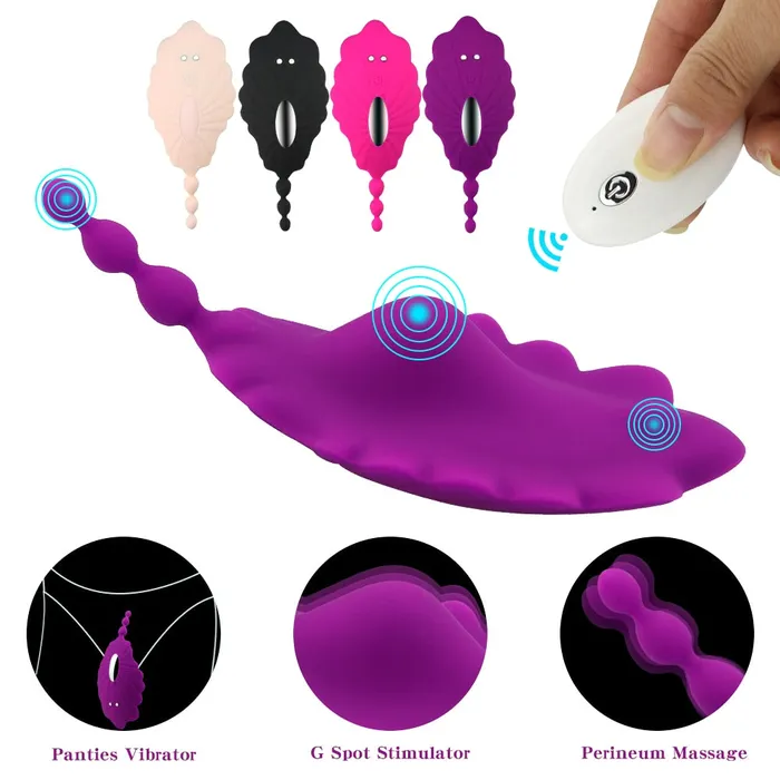 LAZADASEXTOYS Male Sex Toys Wearable Panty Vibrator Invisible Vibrating Egg Remote Control Vagina Clitoral Stimulation Anal Sex Toys for Women Masturbator