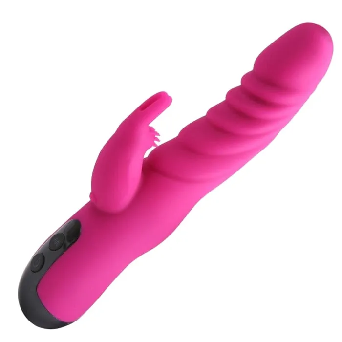 Wavy Ridges GSpot Dildo Rabbit Powerful Vibrator Large Massager Vibrating Thrusting Lovegasm Female Sex Toys