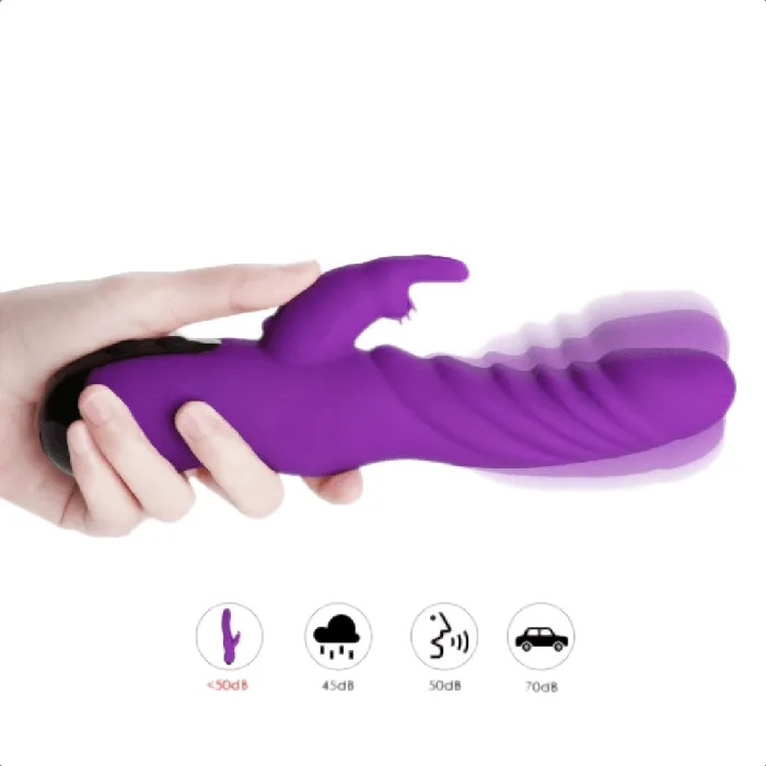 Wavy Ridges GSpot Dildo Rabbit Powerful Vibrator Large Massager Vibrating Thrusting Lovegasm Female Sex Toys