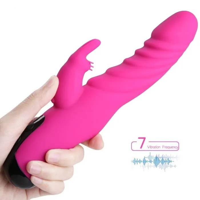 Wavy Ridges GSpot Dildo Rabbit Powerful Vibrator Large Massager Vibrating Thrusting Lovegasm Female Sex Toys