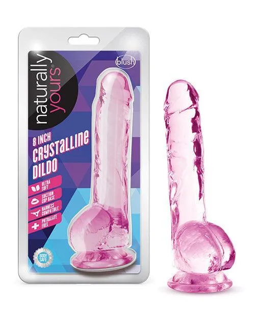 Blush Naturally Yours 8 Crystalline Dildo Blush Novelties Dildos
