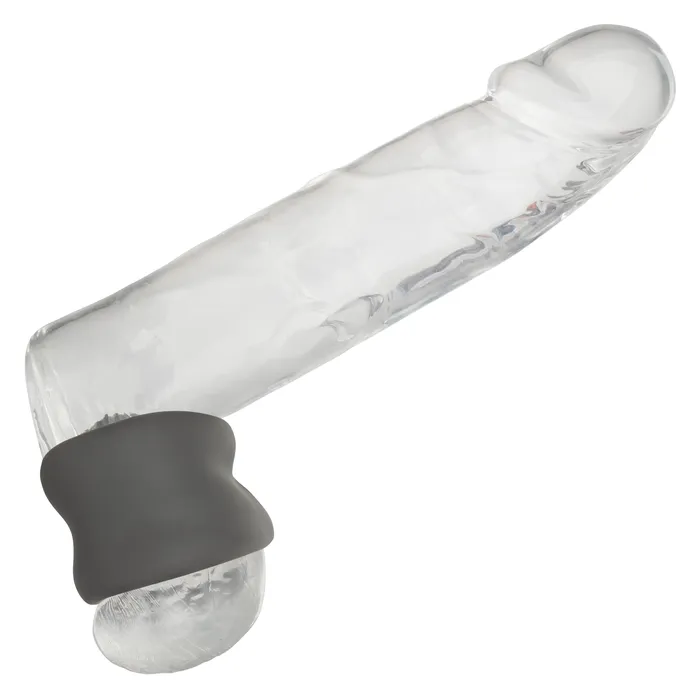 California Exotics Male Sex Toys California Exotics Alpha Liquid Silicone Scrotum Cock Ring Gray
