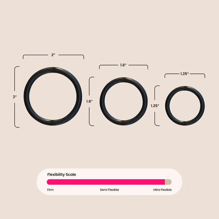 Fantasy CRingz Silicone 3Ring Stamina Set penis rings Pipedream Products Male Sex Toys