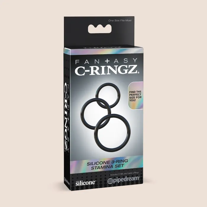 Fantasy CRingz Silicone 3Ring Stamina Set penis rings Pipedream Products Male Sex Toys