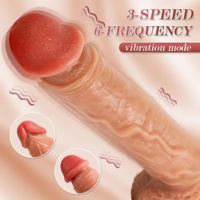 Female Sex Toys propinkup HighFrequency Pulsing Realistic Dildo 886 Telescoping Vibrating Dildos
