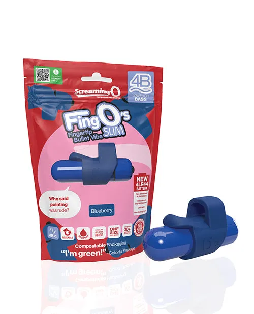 Screaming O 4B FingO Slim Blueberry Bushman Products Female Sex Toys
