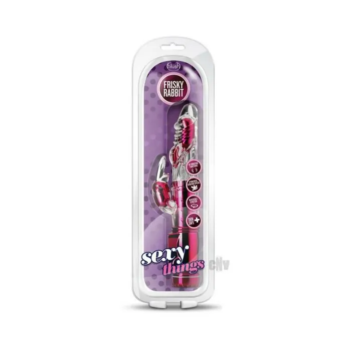 Blush Vibrators Sexy Things Frisky Rabbit Pink