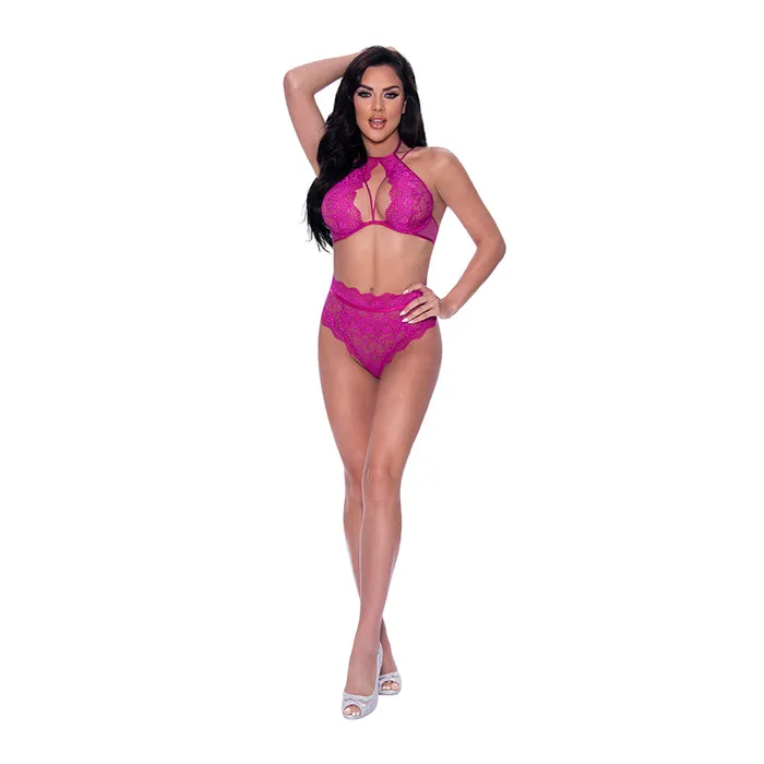 Female Sex Toys Magic Silk Magic Silk Berrylicious Halter Lace Up Panty Set Raspberry LXL Female Sex Toys Magic Silk Magic Silk Berrylicious Halter Lace Up Panty Set Raspberry LXL