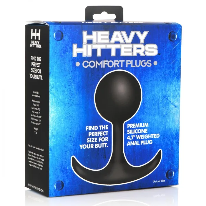 Heavy Hitters Anal Comfort Plugs Premium Silicone 47 Weighted Round Plug