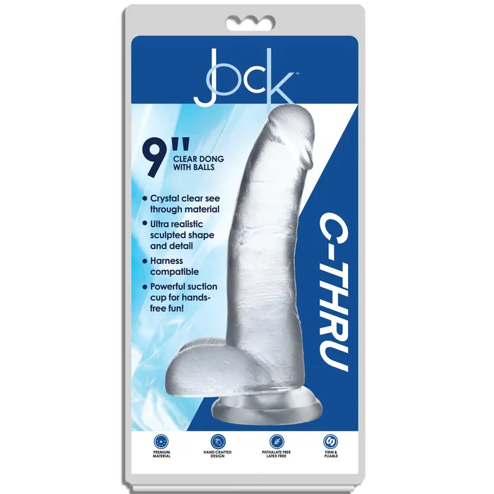 Jock Jock CThru Dildo 9 Inch Anal