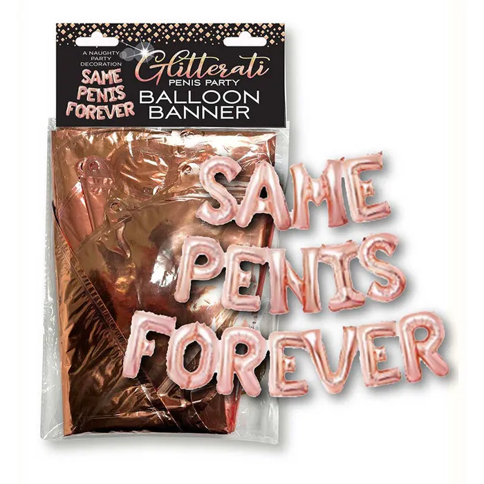 Male Sex Toys Little Genie Productions Glitterati Penis Party Same Penis Forever Balloon Banner Male Sex Toys Little Genie Productions Glitterati Penis Party Same Penis Forever Balloon Banner