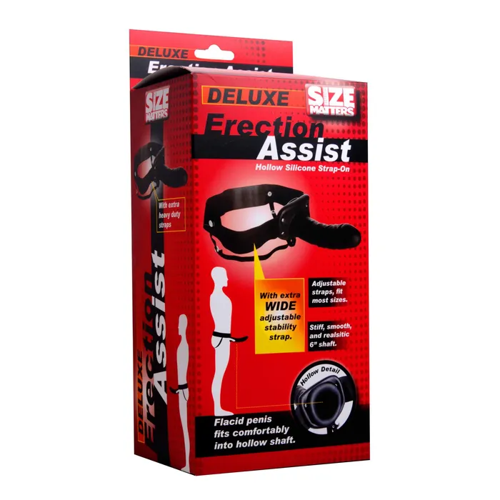 Size Matters Size Matters Erection Assist Hollow Silicone Strap On Female Sex Toys